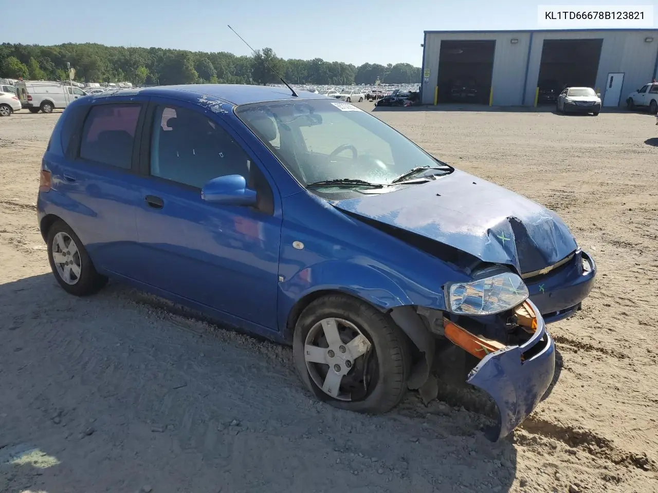 2008 Chevrolet Aveo Base VIN: KL1TD66678B123821 Lot: 65700855