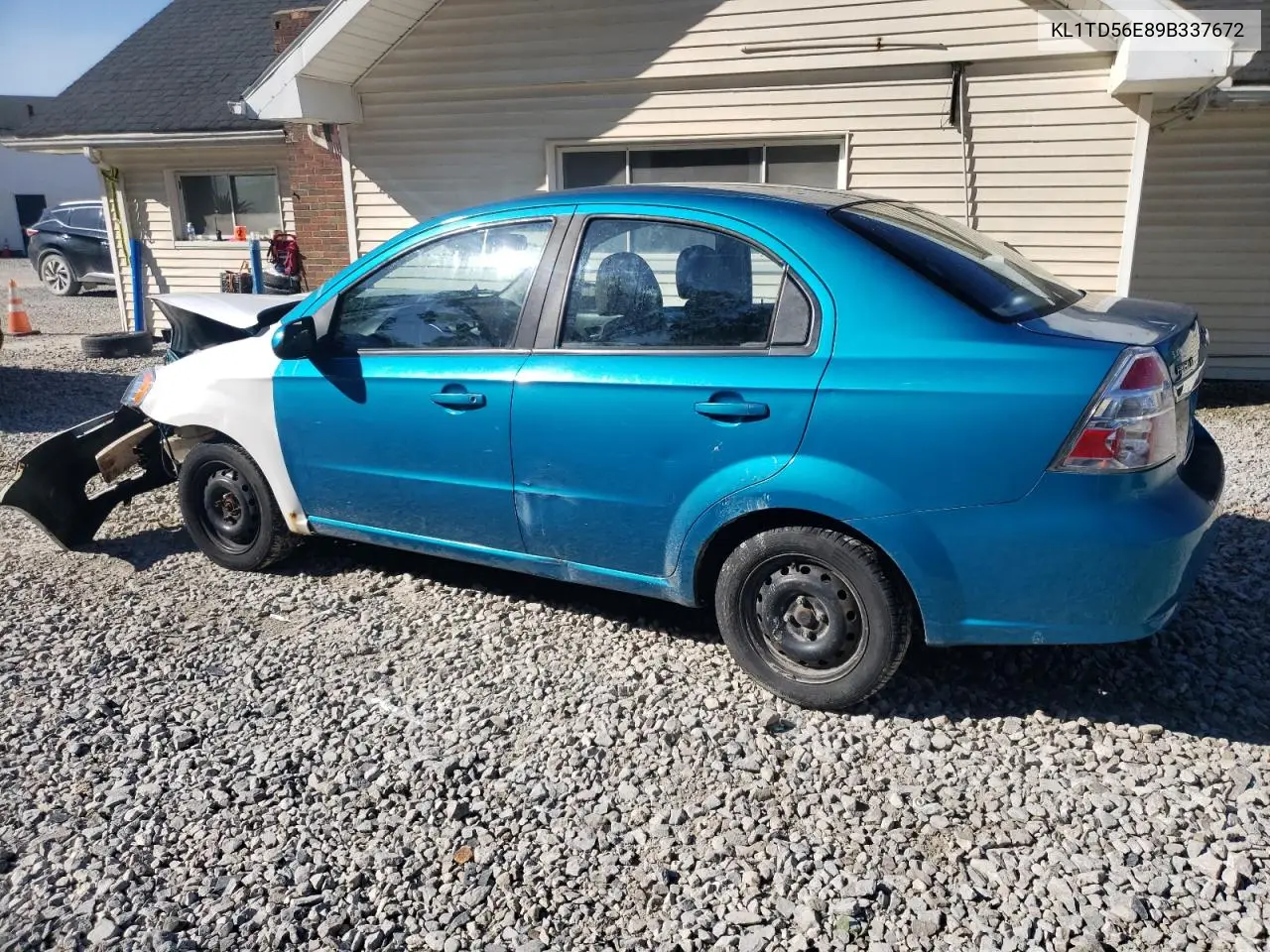 2009 Chevrolet Aveo Ls VIN: KL1TD56E89B337672 Lot: 66008325