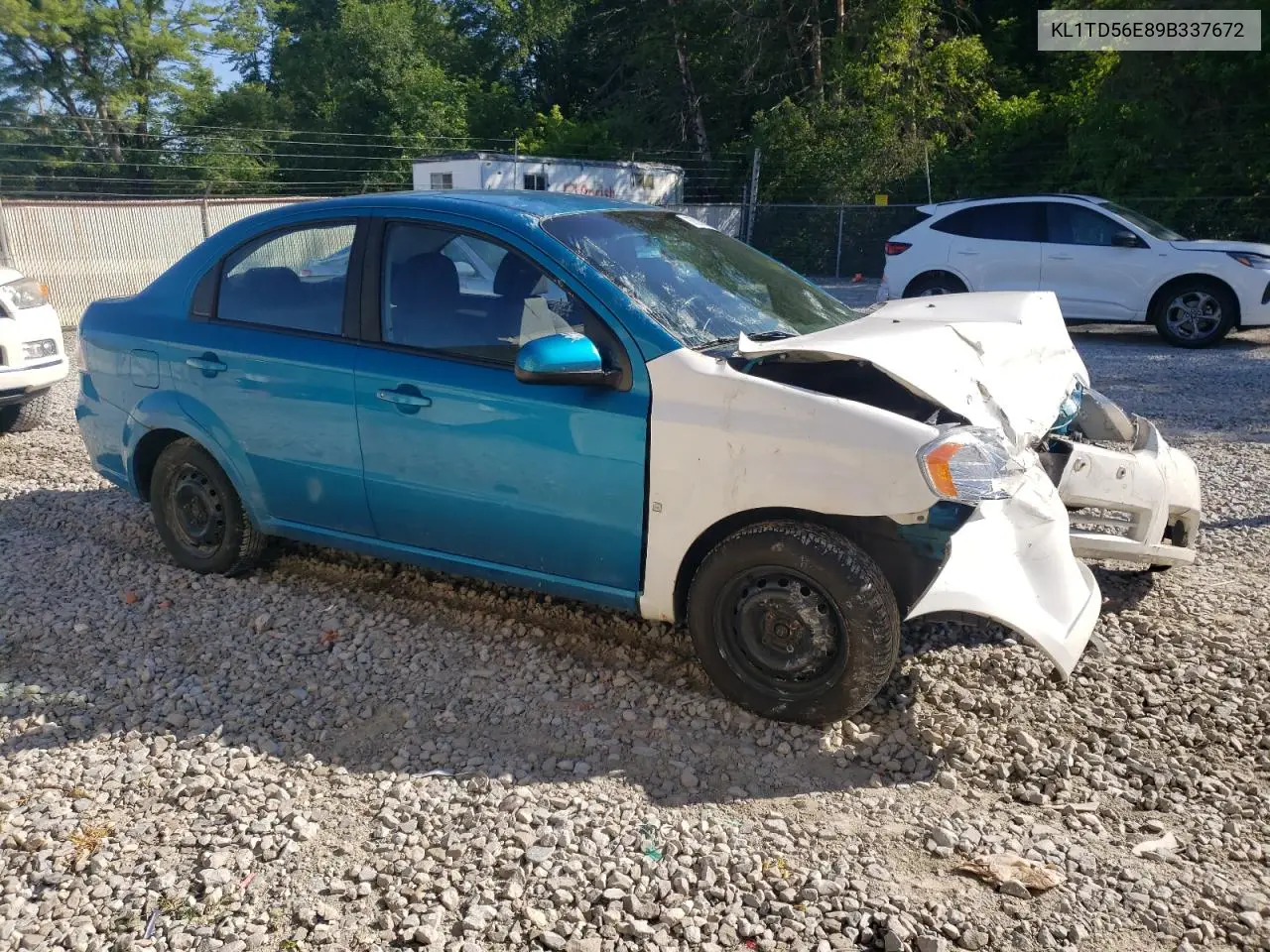 2009 Chevrolet Aveo Ls VIN: KL1TD56E89B337672 Lot: 66008325
