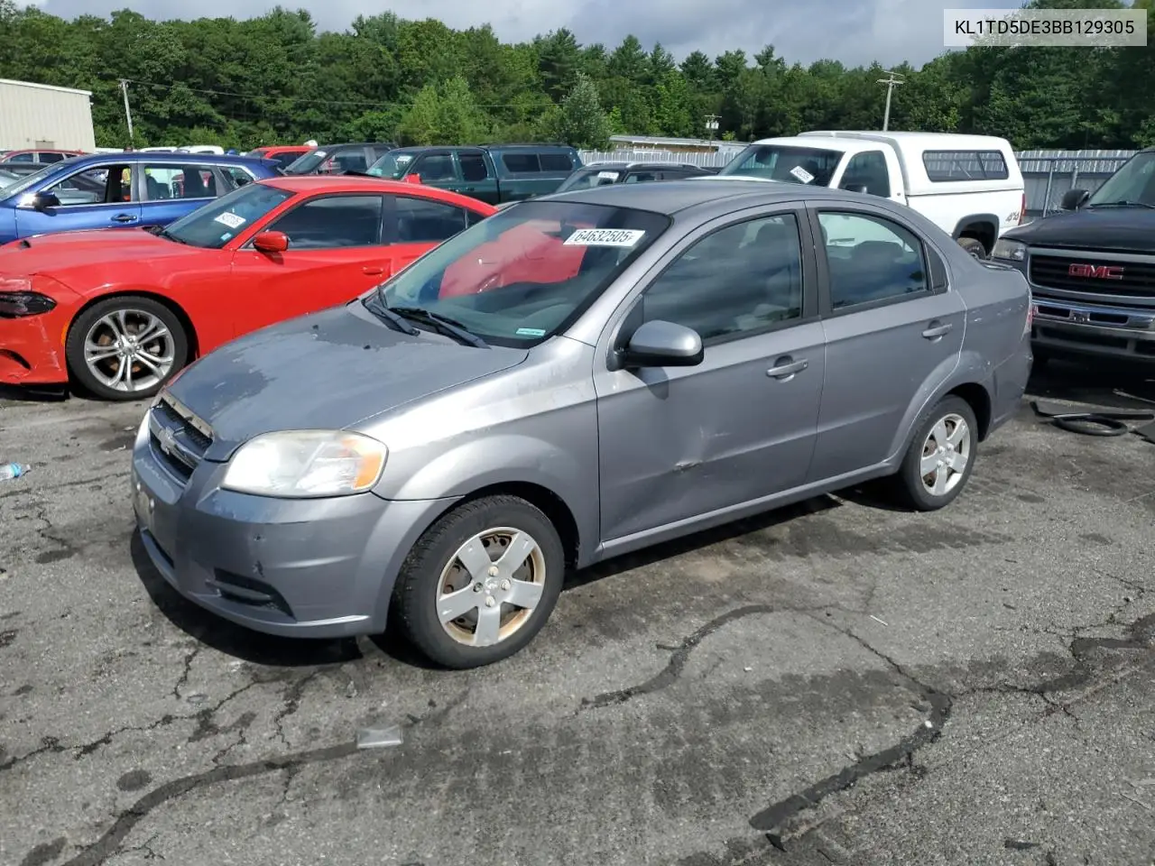 2011 Chevrolet Aveo Ls VIN: KL1TD5DE3BB129305 Lot: 64632505