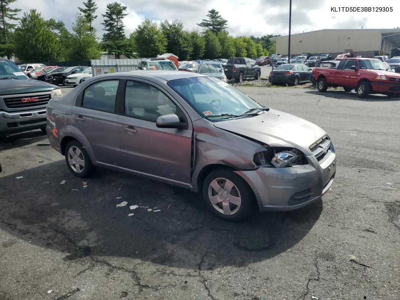 2011 Chevrolet Aveo Ls VIN: KL1TD5DE3BB129305 Lot: 64632505