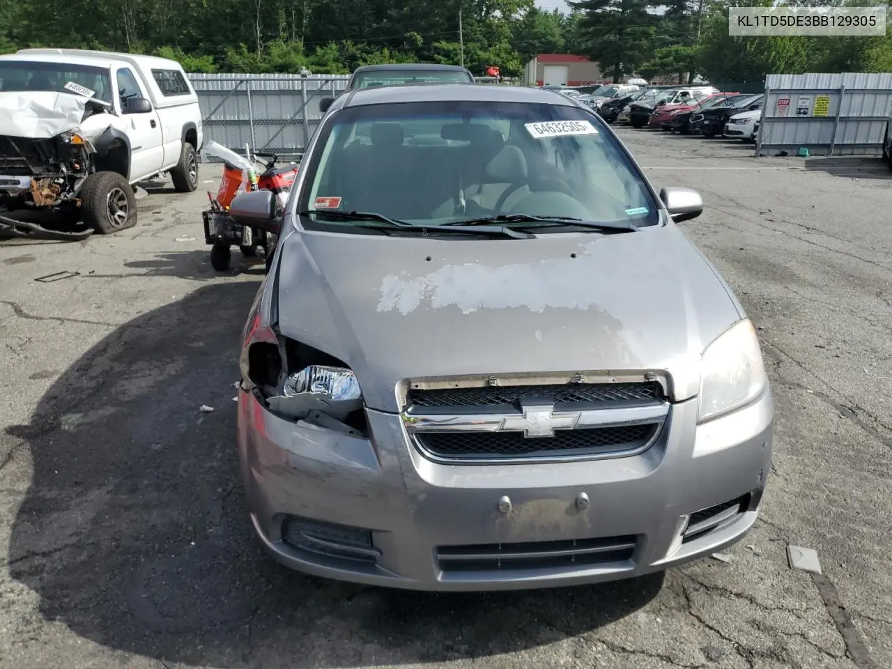 2011 Chevrolet Aveo Ls VIN: KL1TD5DE3BB129305 Lot: 64632505