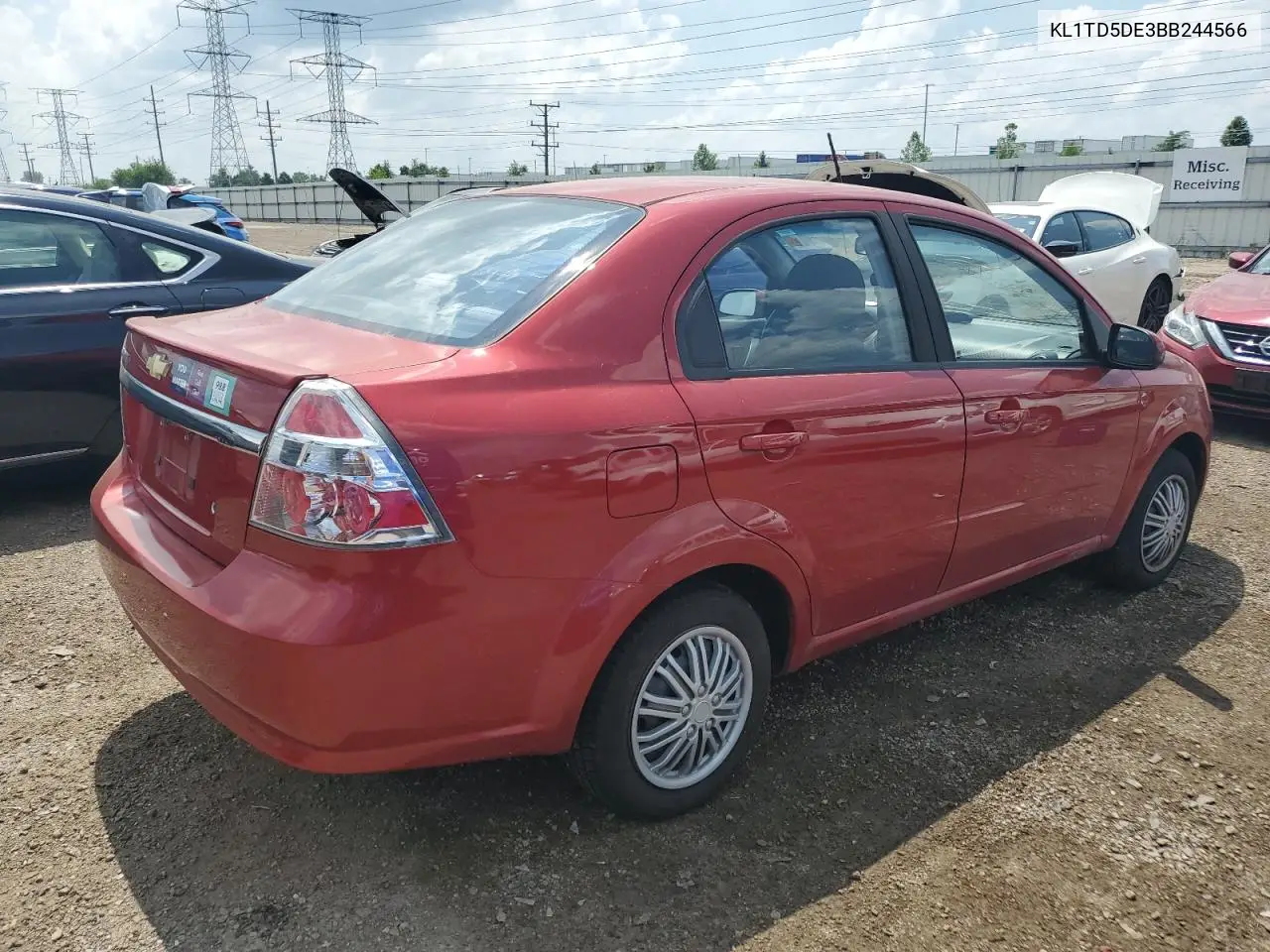 2011 Chevrolet Aveo Ls VIN: KL1TD5DE3BB244566 Lot: 64887765