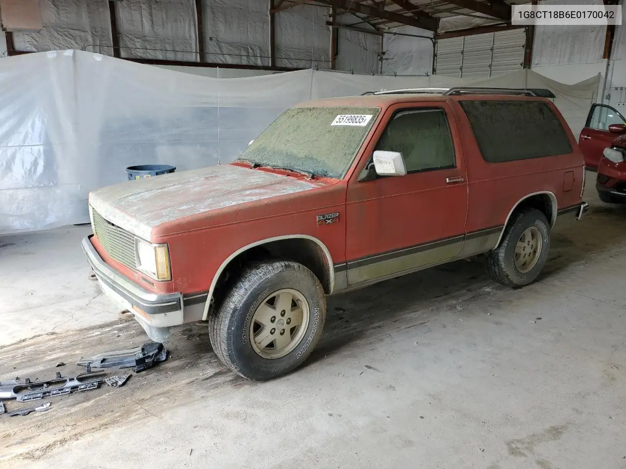 1984 Chevrolet Blazer S10 VIN: 1G8CT18B6E0170042 Lot: 55199835