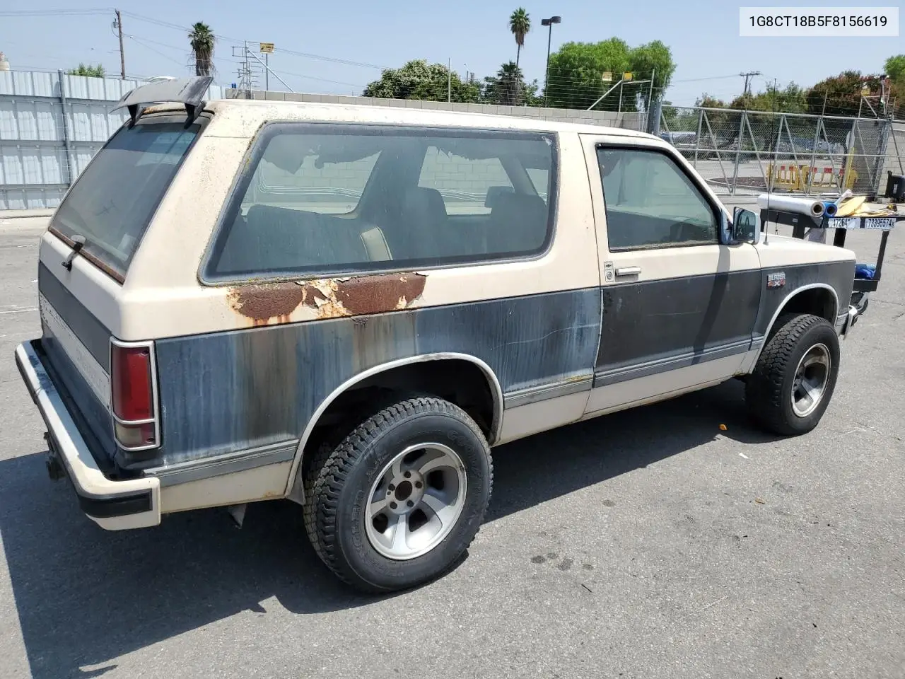 1985 Chevrolet Blazer S10 VIN: 1G8CT18B5F8156619 Lot: 61977745