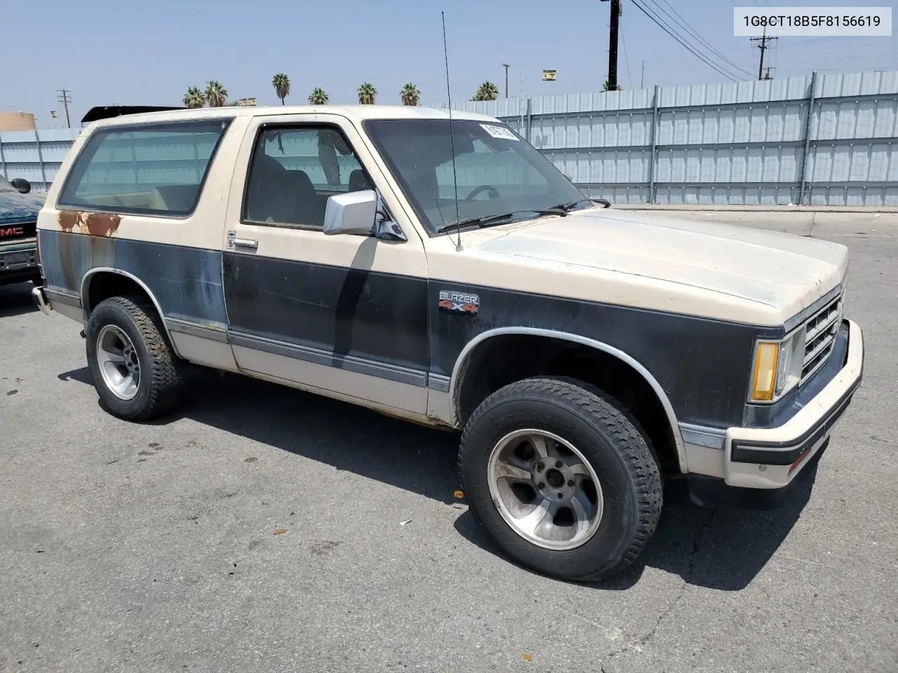 1985 Chevrolet Blazer S10 VIN: 1G8CT18B5F8156619 Lot: 61977745