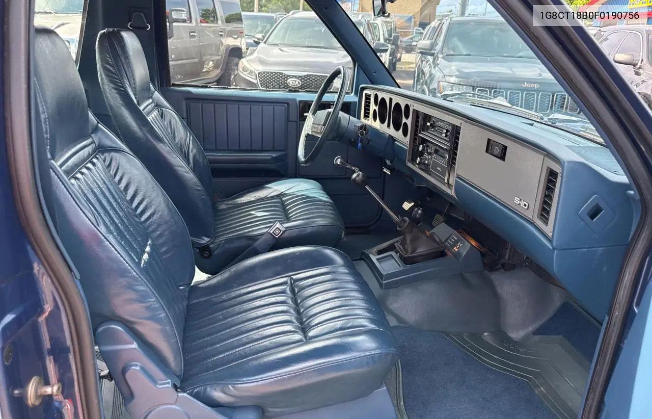 1985 Chevrolet Blazer S10 VIN: 1G8CT18B0F0190756 Lot: 62219885