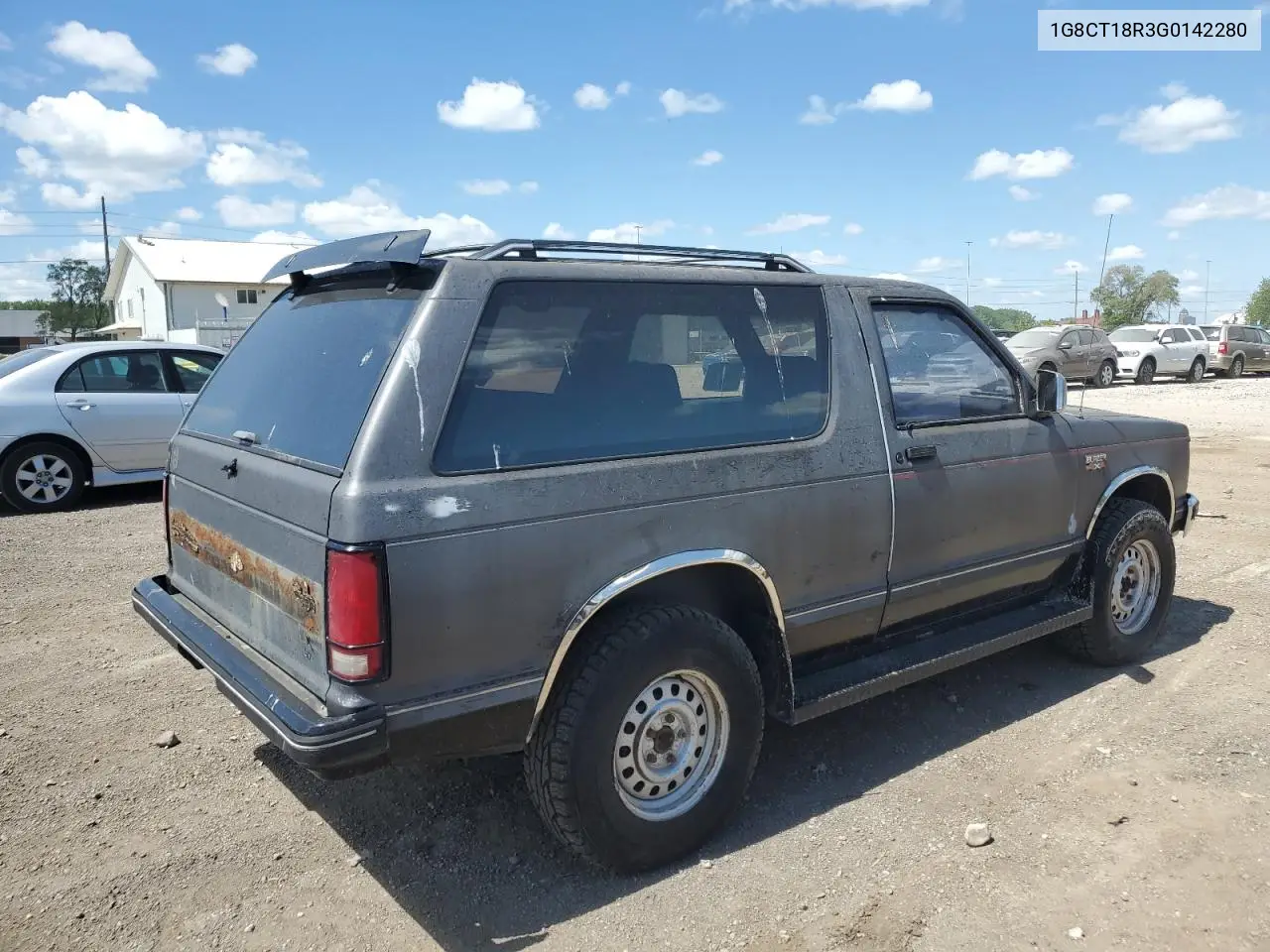 1986 Chevrolet Blazer S10 VIN: 1G8CT18R3G0142280 Lot: 57098885
