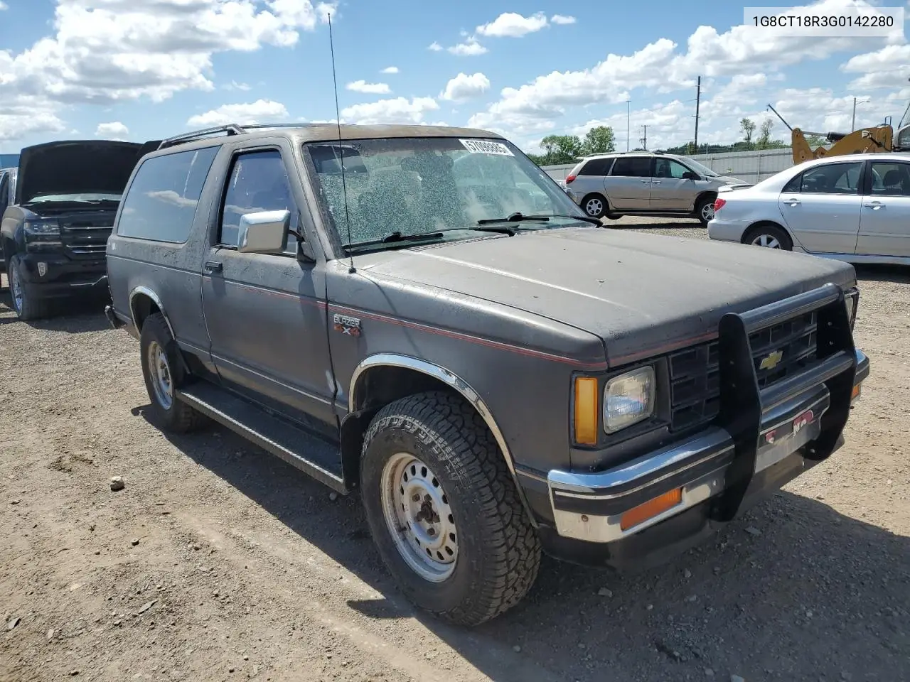 1986 Chevrolet Blazer S10 VIN: 1G8CT18R3G0142280 Lot: 57098885