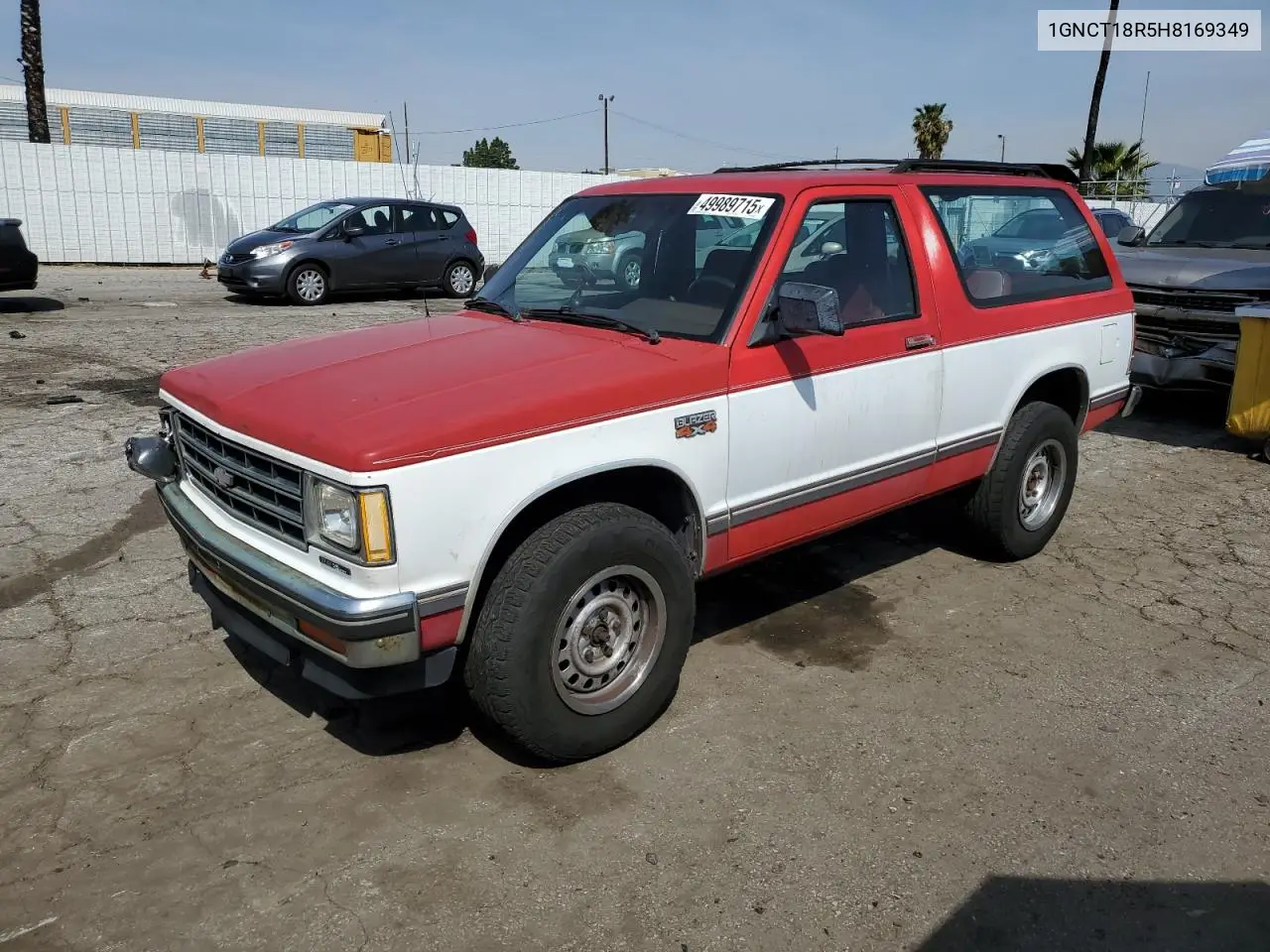 1987 Chevrolet Blazer S10 VIN: 1GNCT18R5H8169349 Lot: 49989715