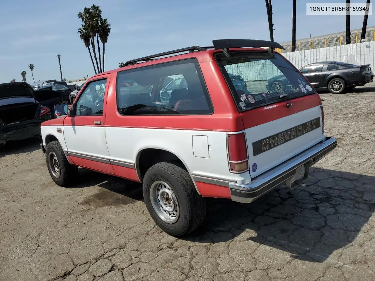 1987 Chevrolet Blazer S10 VIN: 1GNCT18R5H8169349 Lot: 49989715