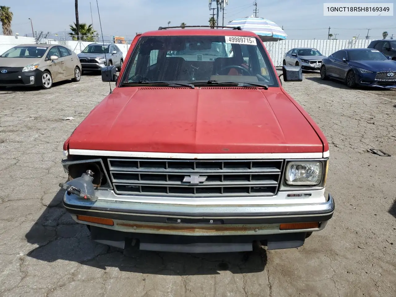 1987 Chevrolet Blazer S10 VIN: 1GNCT18R5H8169349 Lot: 49989715