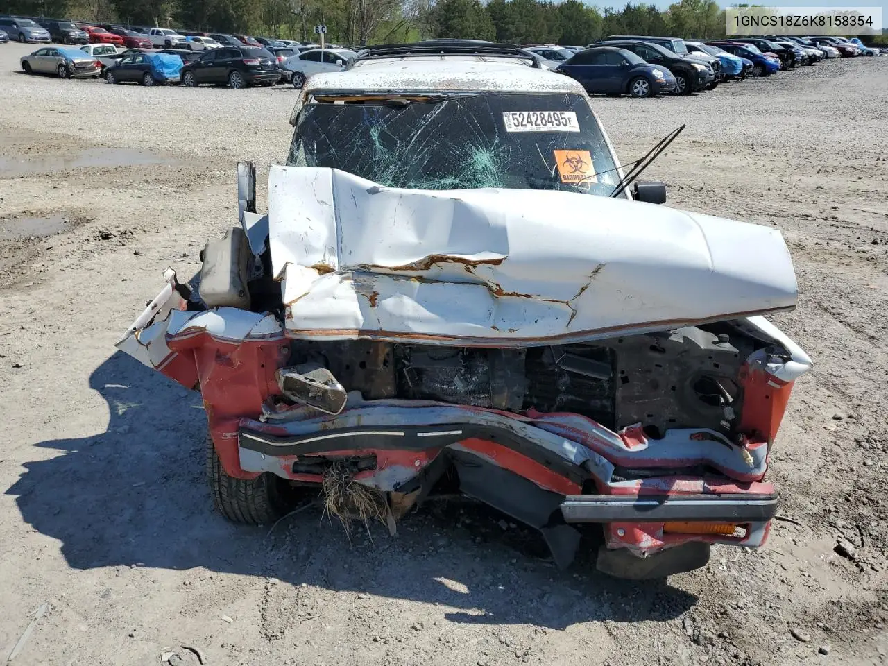 1989 Chevrolet Blazer S10 VIN: 1GNCS18Z6K8158354 Lot: 61345215
