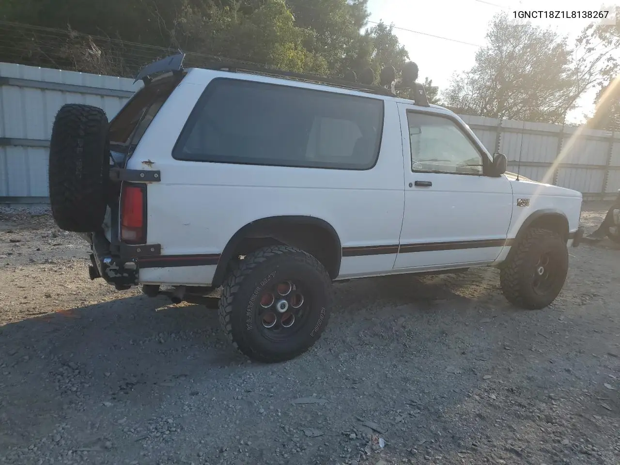 1990 Chevrolet Blazer S10 VIN: 1GNCT18Z1L8138267 Lot: 62823015