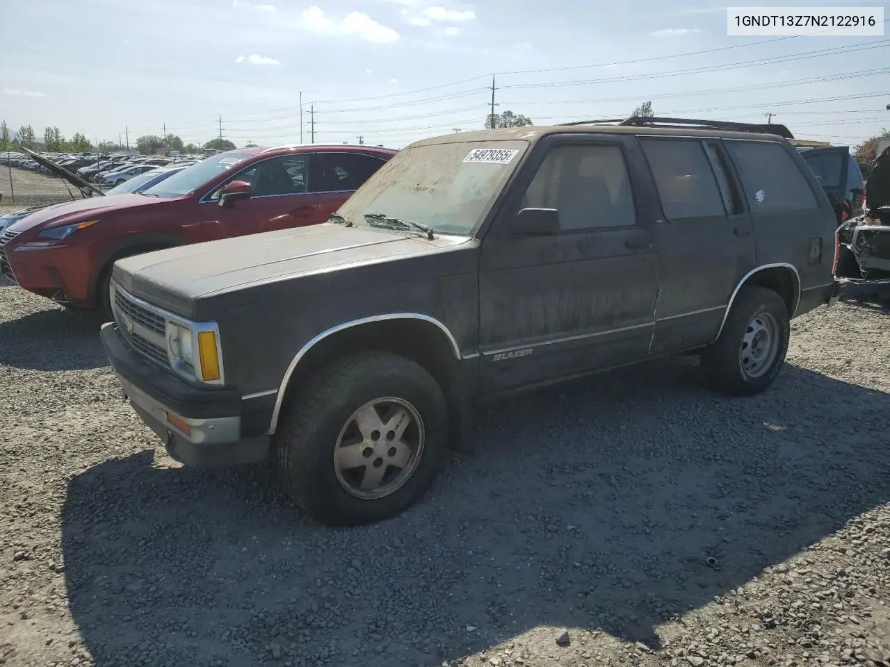 1992 Chevrolet Blazer S10 VIN: 1GNDT13Z7N2122916 Lot: 54979365