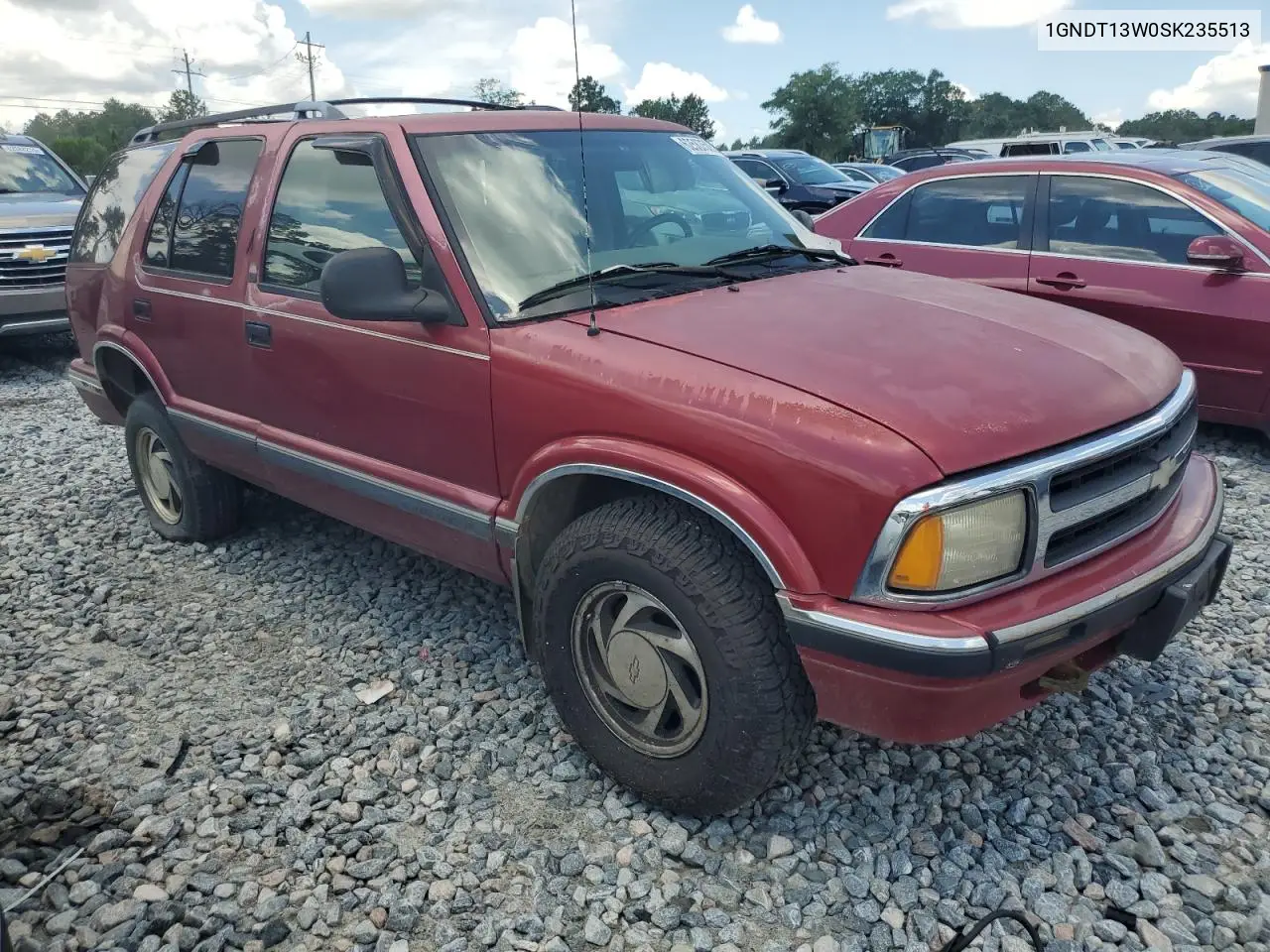 1995 Chevrolet Blazer VIN: 1GNDT13W0SK235513 Lot: 62587505