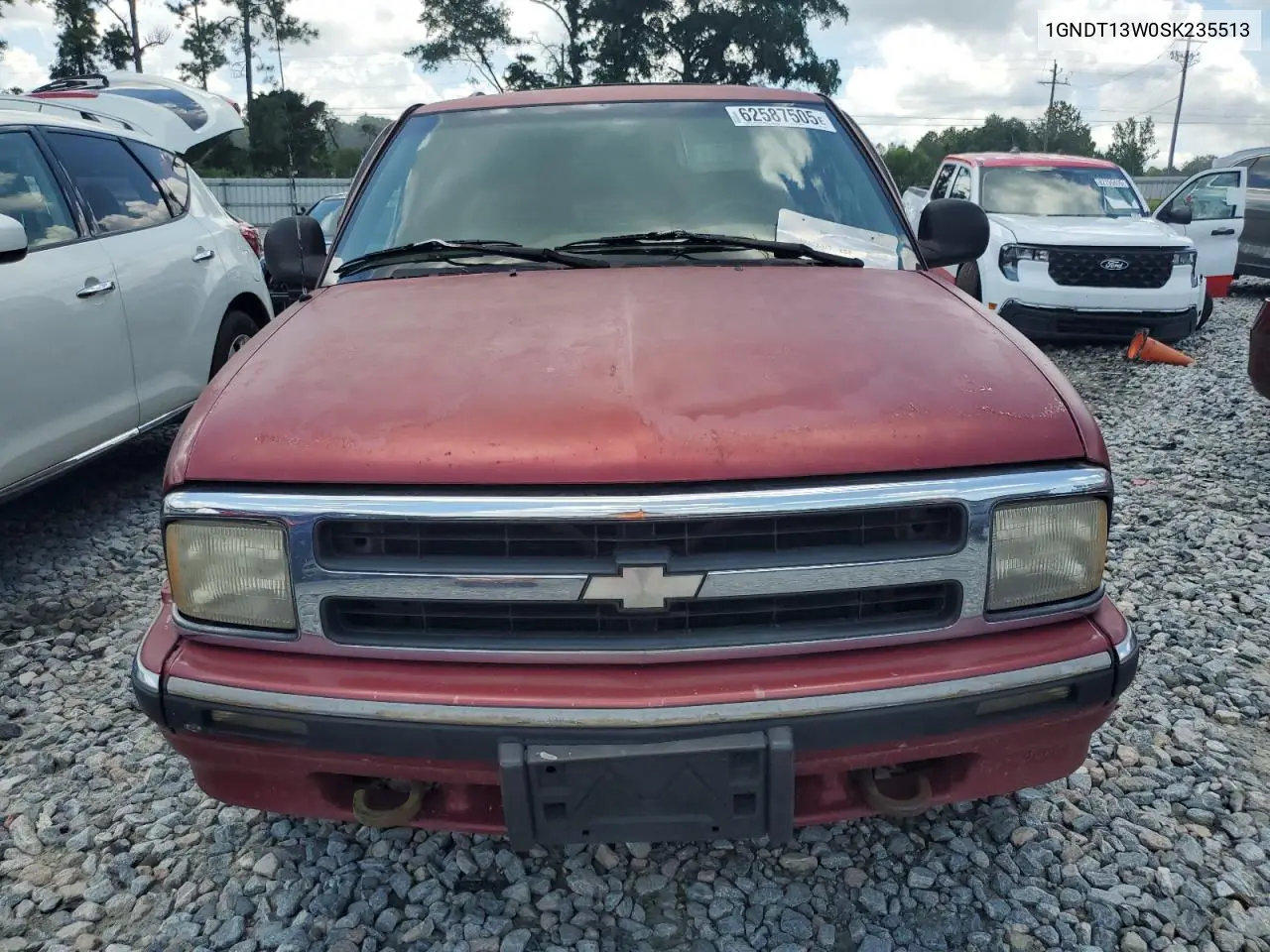 1995 Chevrolet Blazer VIN: 1GNDT13W0SK235513 Lot: 62587505