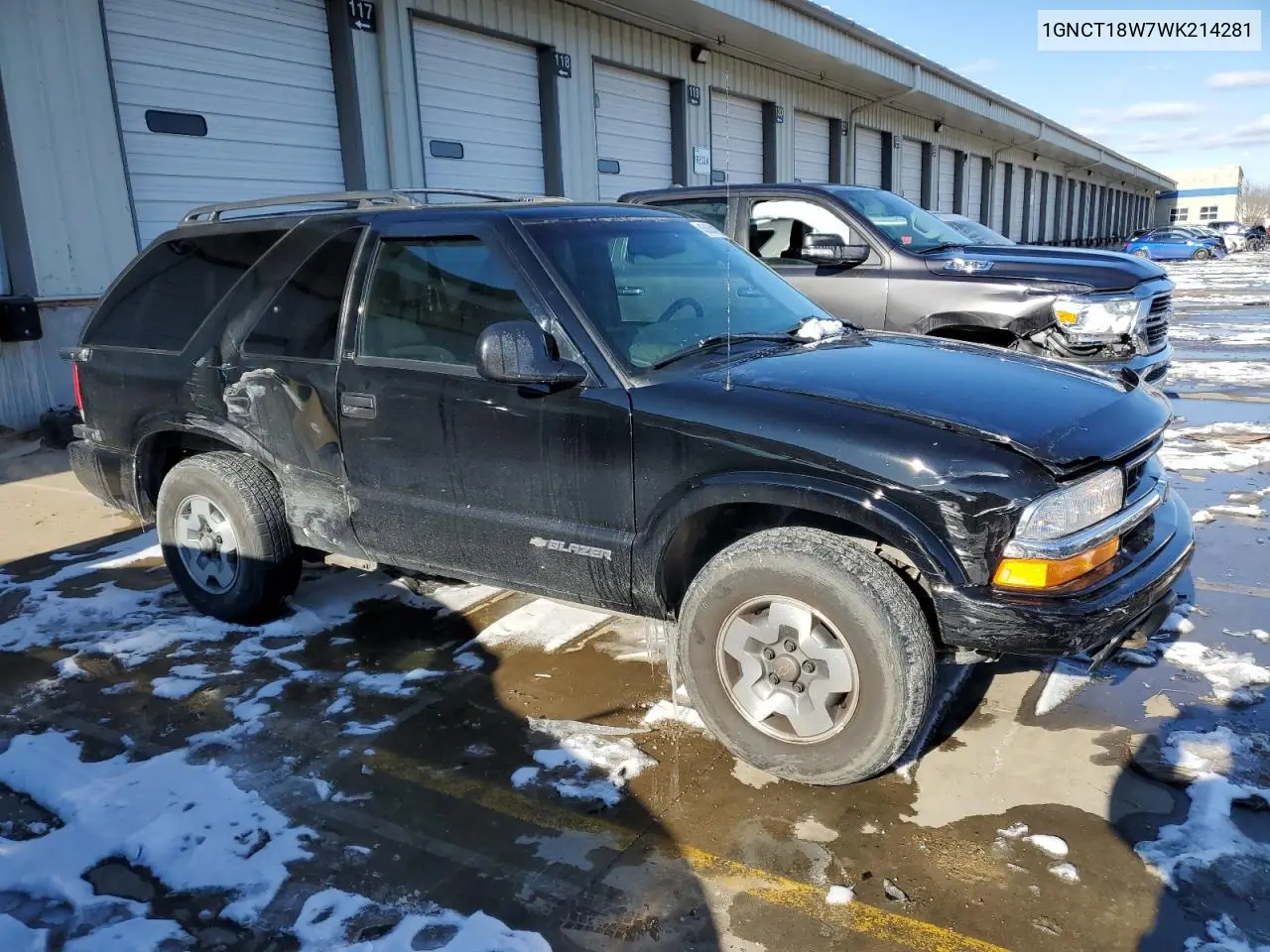 1998 Chevrolet Blazer VIN: 1GNCT18W7WK214281 Lot: 45454165