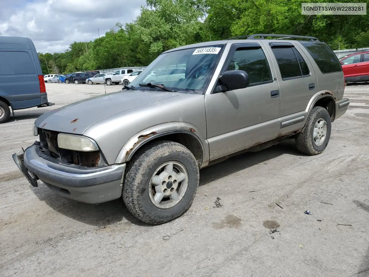 1998 Chevrolet Blazer VIN: 1GNDT13W6W2283281 Lot: 56874835