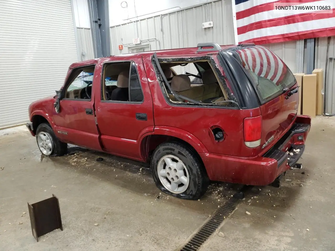 1998 Chevrolet Blazer VIN: 1GNDT13W6WK110683 Lot: 61535705