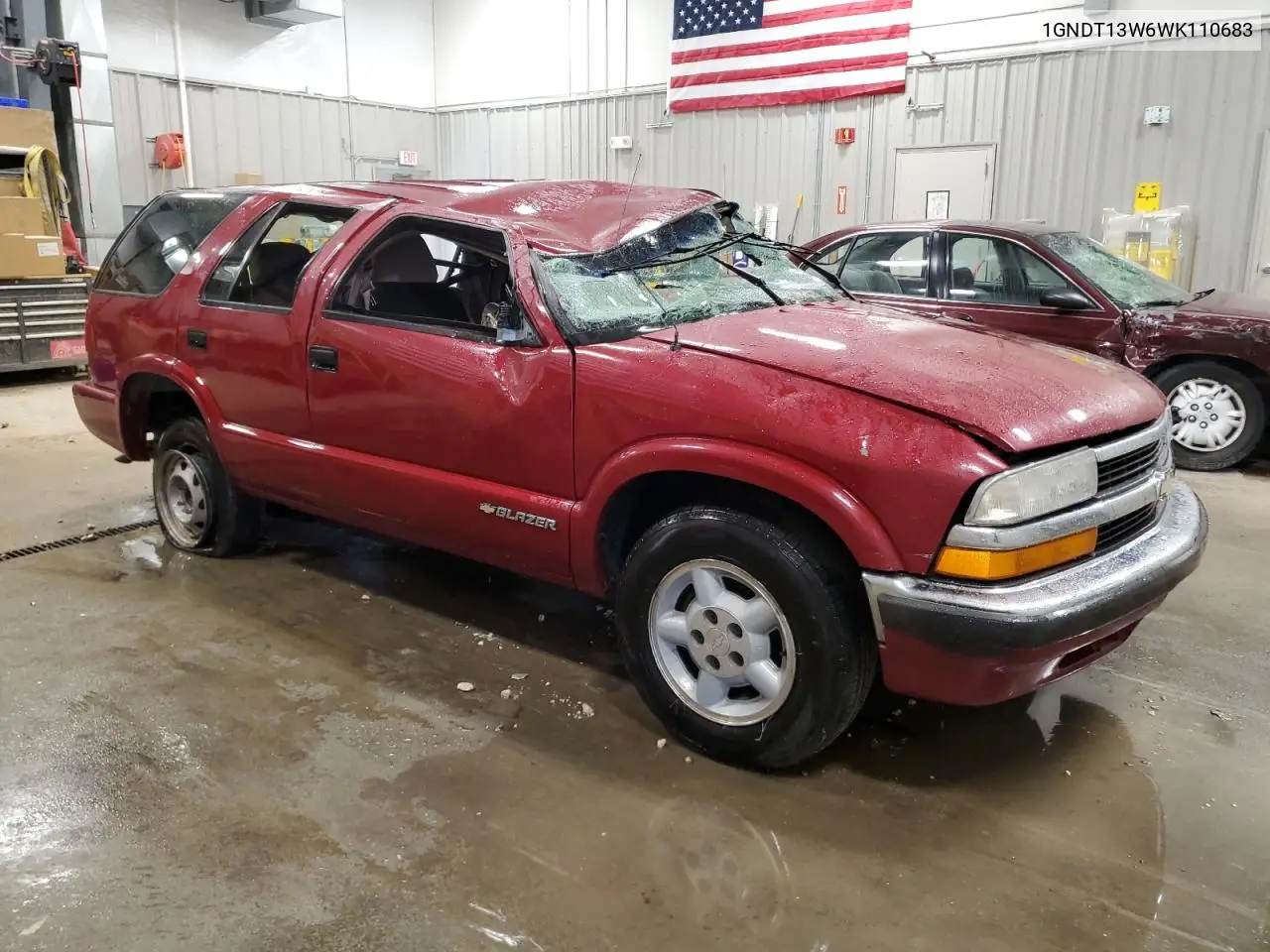1998 Chevrolet Blazer VIN: 1GNDT13W6WK110683 Lot: 61535705