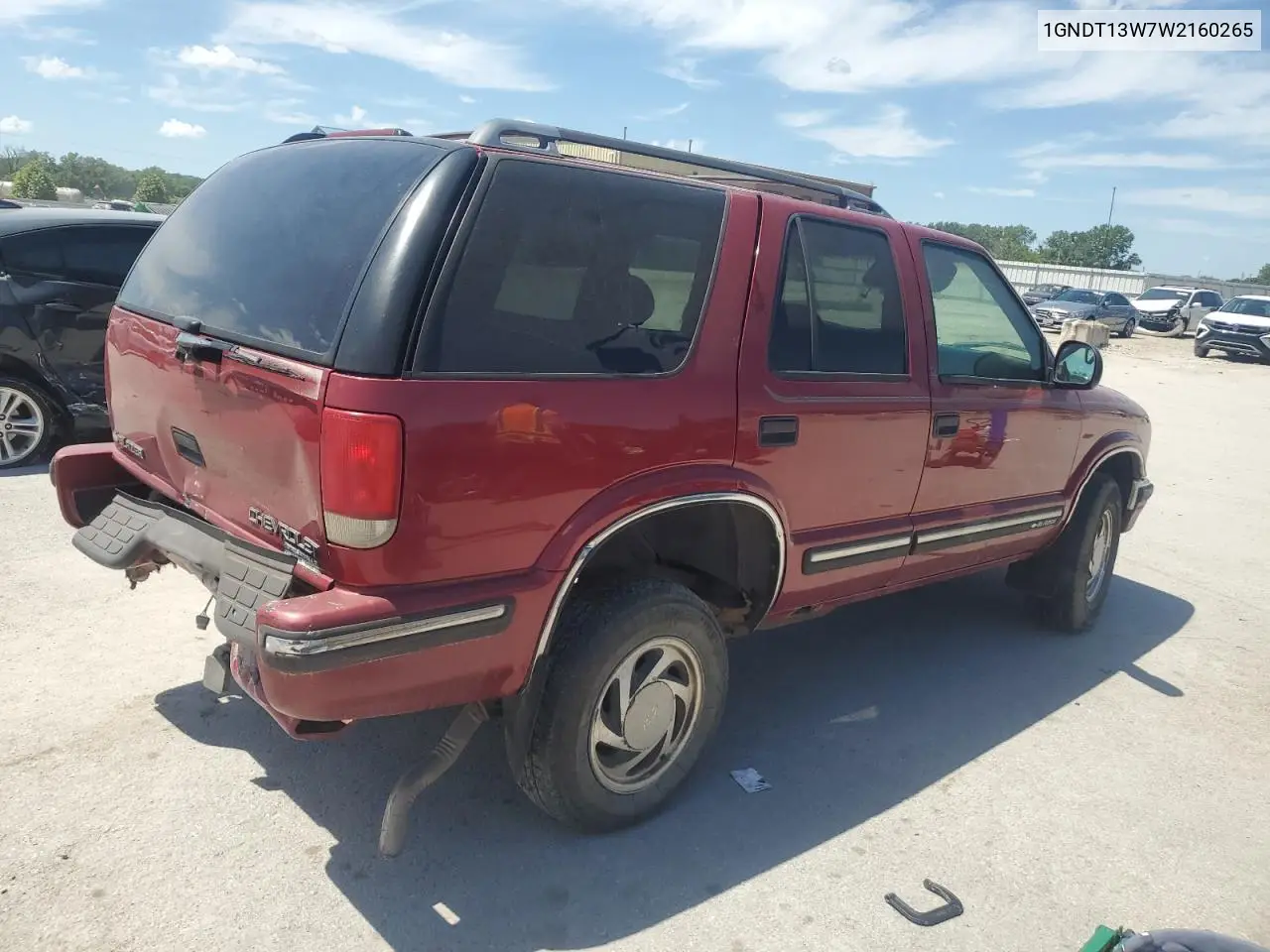 1998 Chevrolet Blazer VIN: 1GNDT13W7W2160265 Lot: 63106495