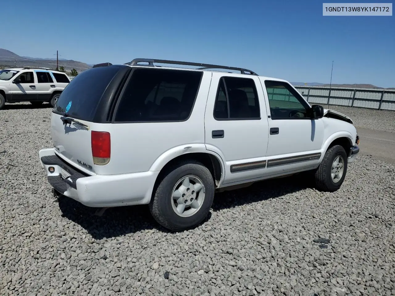 2000 Chevrolet Blazer VIN: 1GNDT13W8YK147172 Lot: 55342445