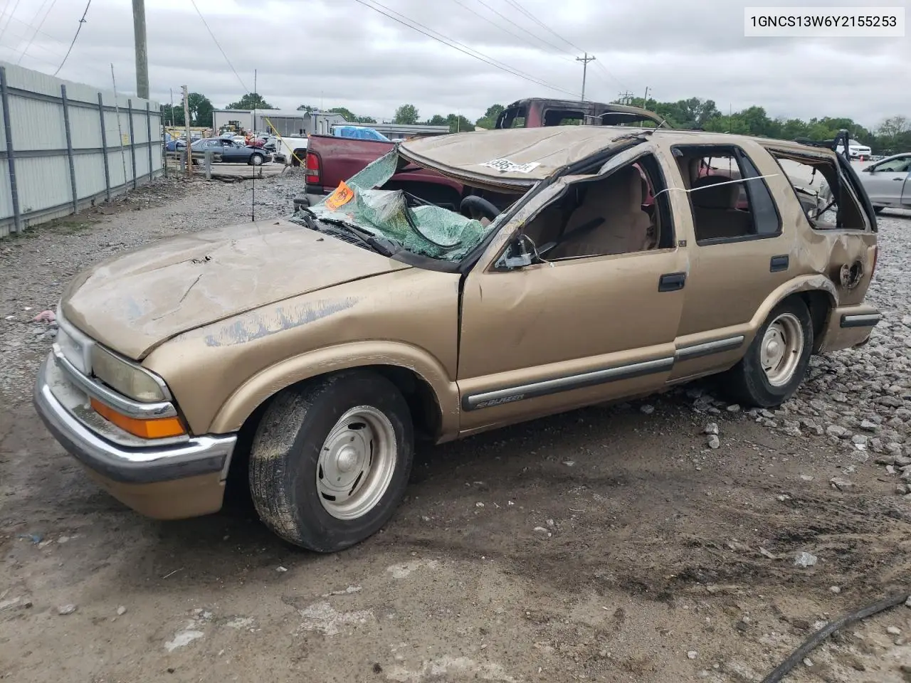 2000 Chevrolet Blazer VIN: 1GNCS13W6Y2155253 Lot: 55951095