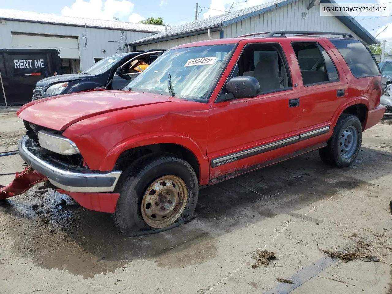 2000 Chevrolet Blazer VIN: 1GNDT13W7Y2341417 Lot: 65804295