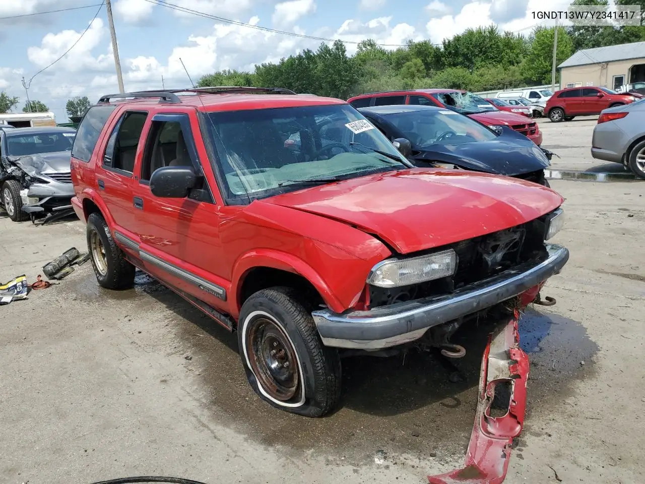 2000 Chevrolet Blazer VIN: 1GNDT13W7Y2341417 Lot: 65804295