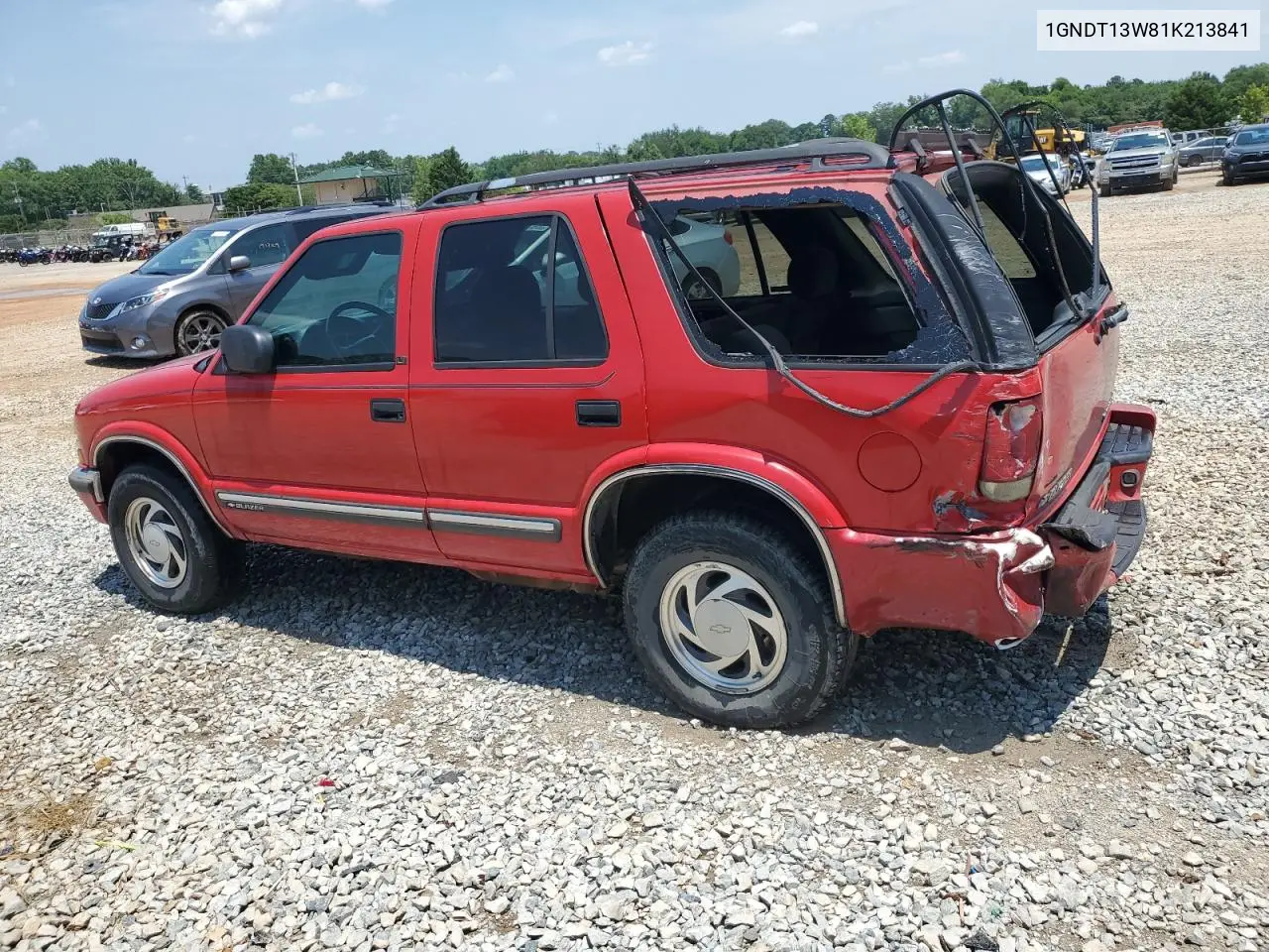 2001 Chevrolet Blazer VIN: 1GNDT13W81K213841 Lot: 60416045