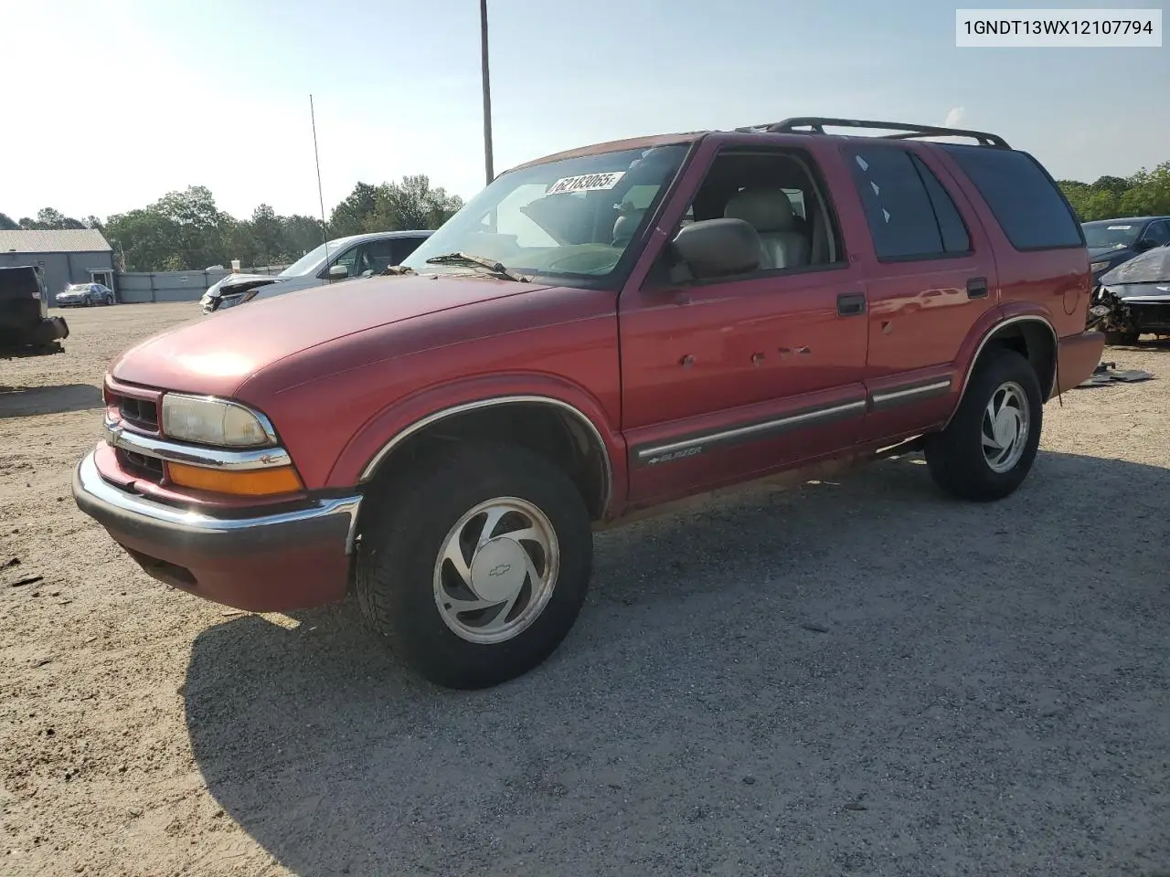 2001 Chevrolet Blazer VIN: 1GNDT13WX12107794 Lot: 62183065