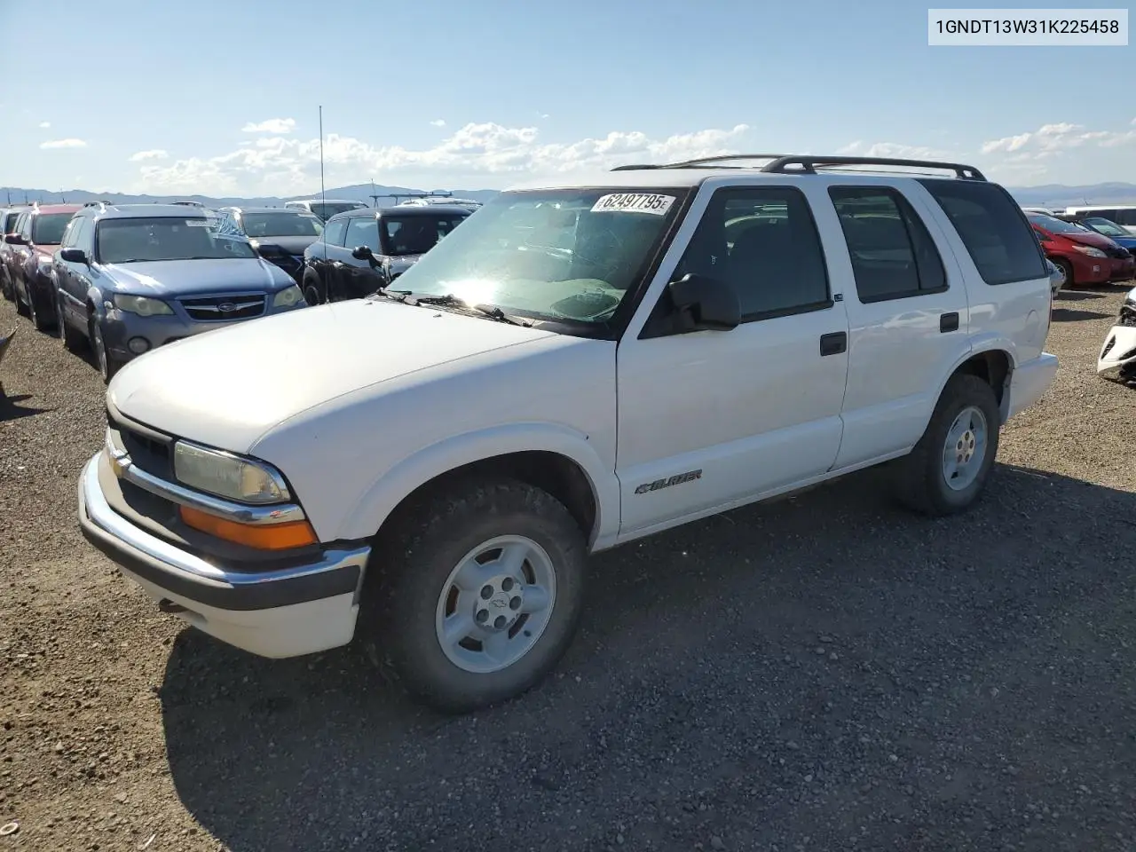 2001 Chevrolet Blazer VIN: 1GNDT13W31K225458 Lot: 62497795
