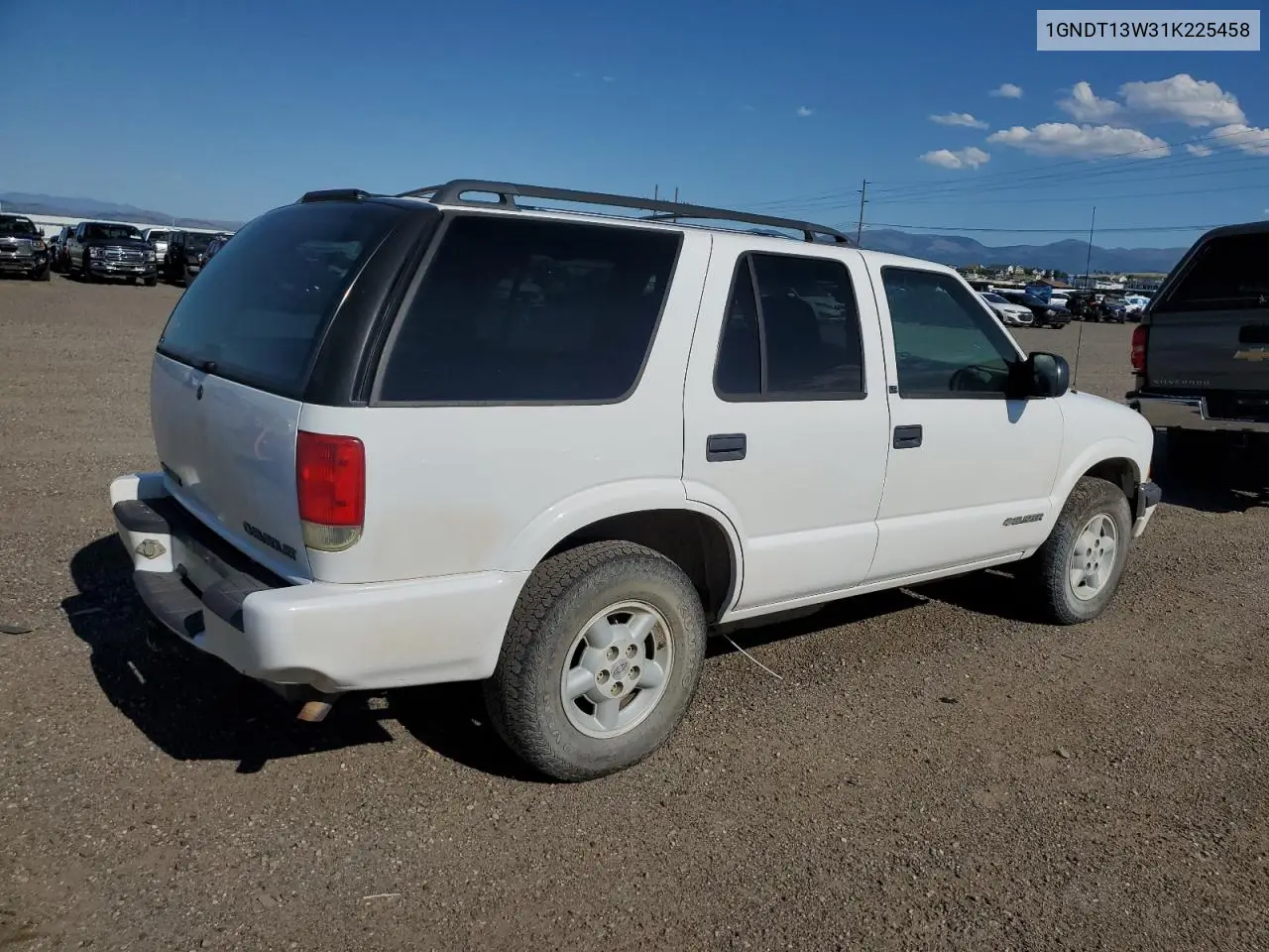 2001 Chevrolet Blazer VIN: 1GNDT13W31K225458 Lot: 62497795