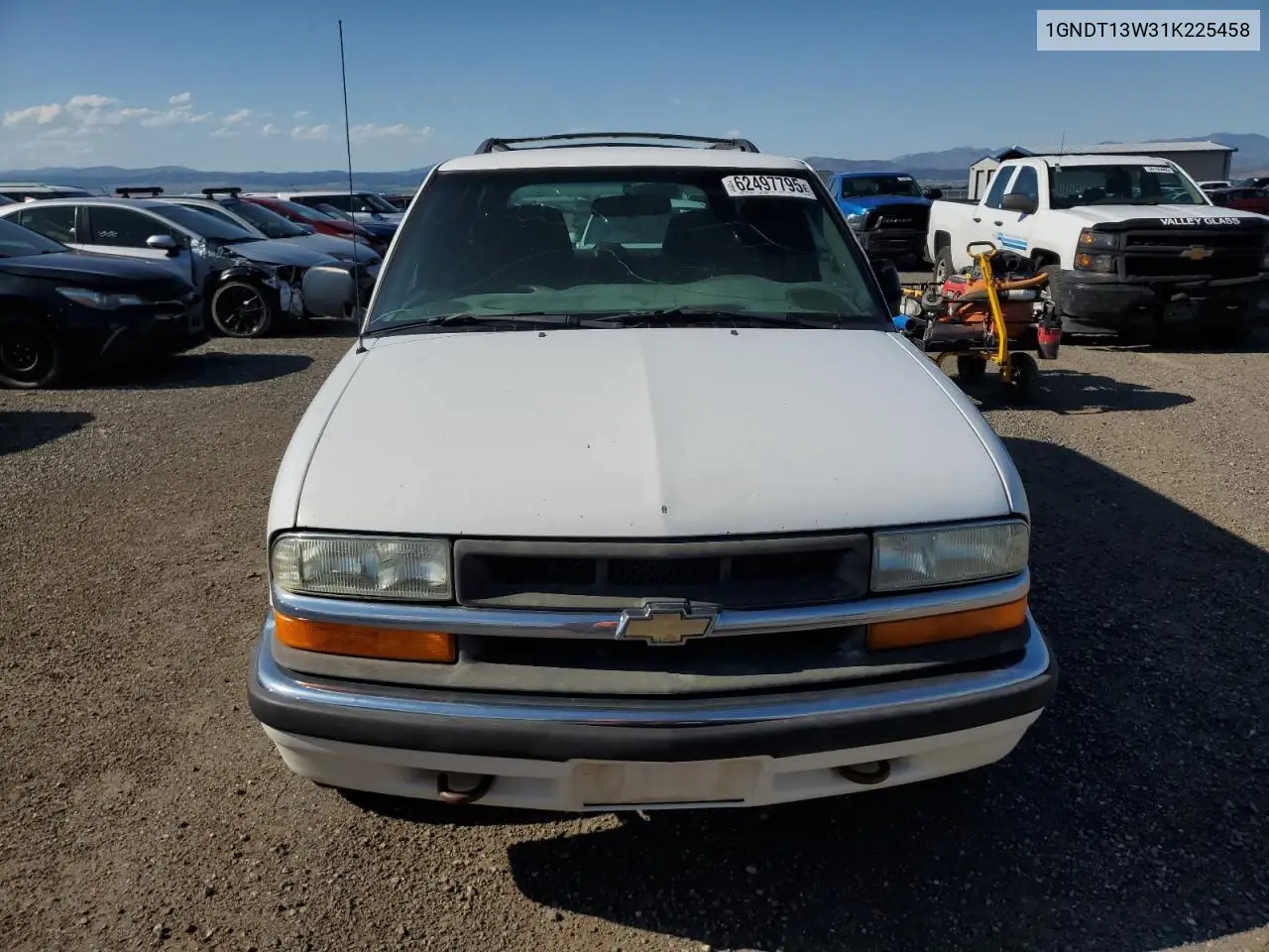 2001 Chevrolet Blazer VIN: 1GNDT13W31K225458 Lot: 62497795