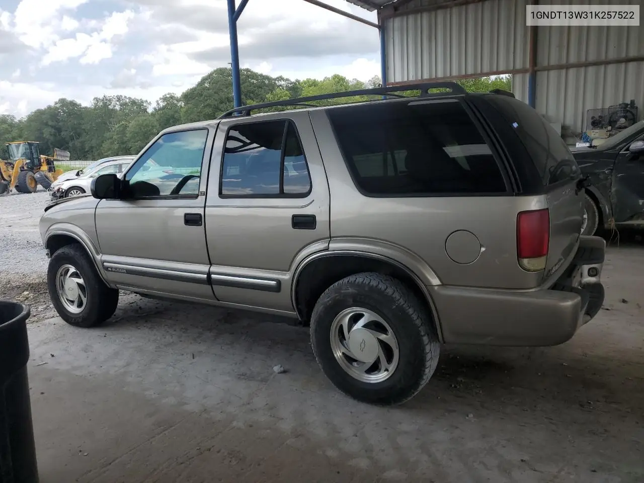 2001 Chevrolet Blazer VIN: 1GNDT13W31K257522 Lot: 63153635