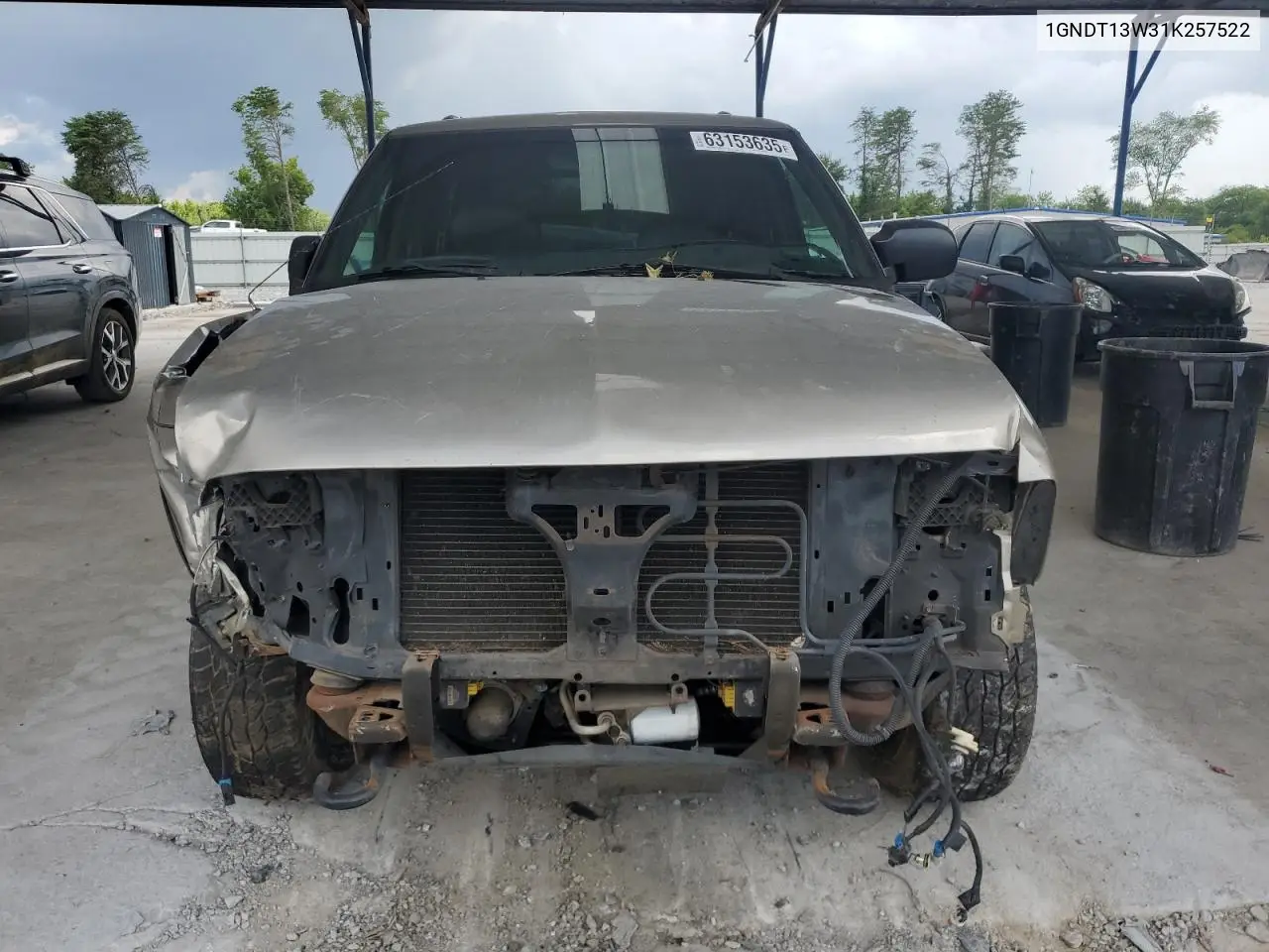 2001 Chevrolet Blazer VIN: 1GNDT13W31K257522 Lot: 63153635