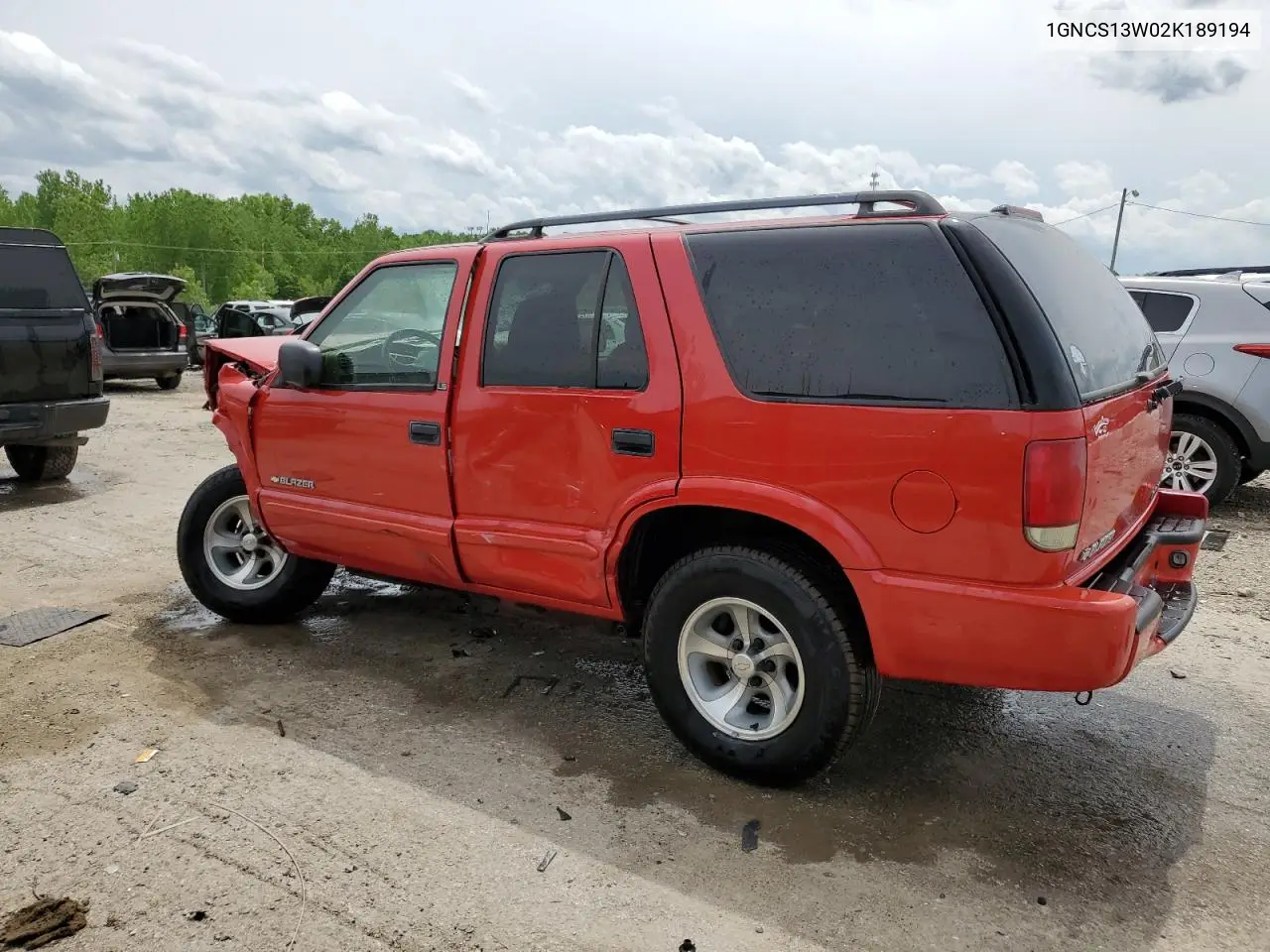 2002 Chevrolet Blazer VIN: 1GNCS13W02K189194 Lot: 54420715