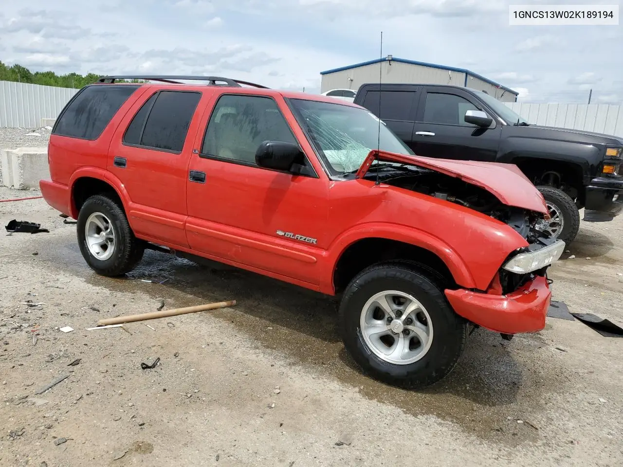2002 Chevrolet Blazer VIN: 1GNCS13W02K189194 Lot: 54420715