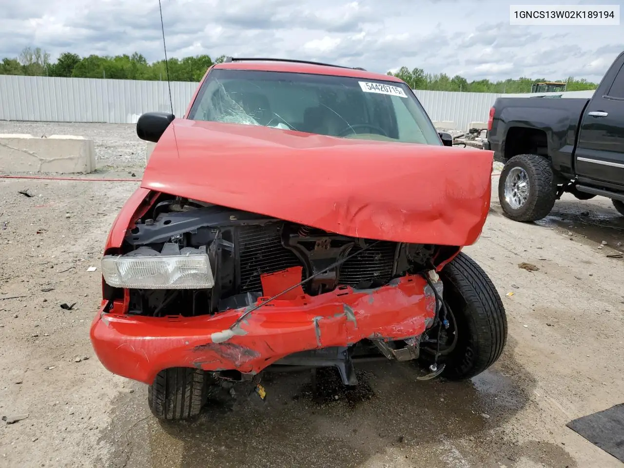 2002 Chevrolet Blazer VIN: 1GNCS13W02K189194 Lot: 54420715