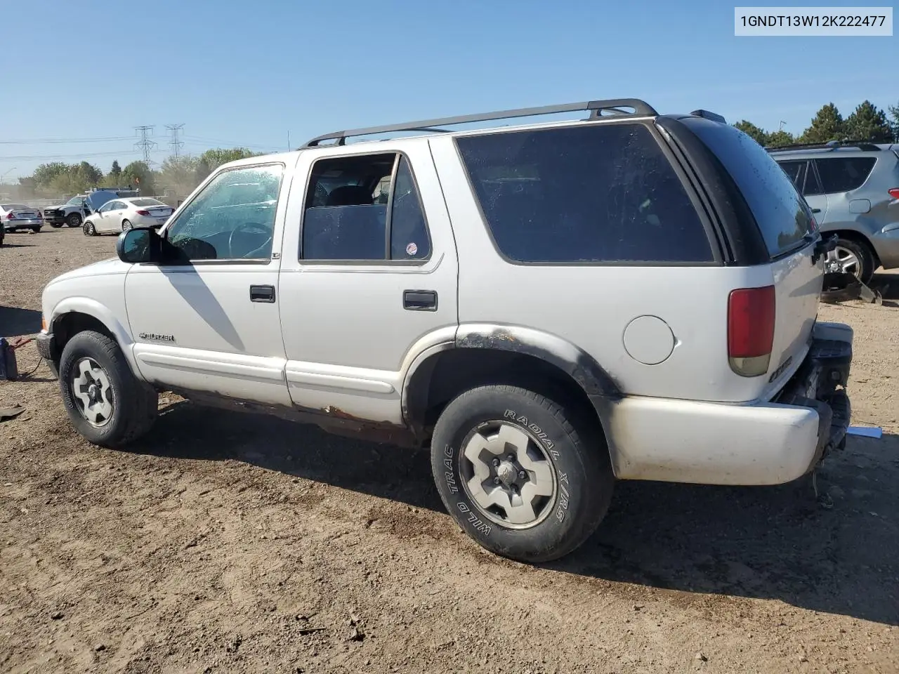 2002 Chevrolet Blazer VIN: 1GNDT13W12K222477 Lot: 56158525