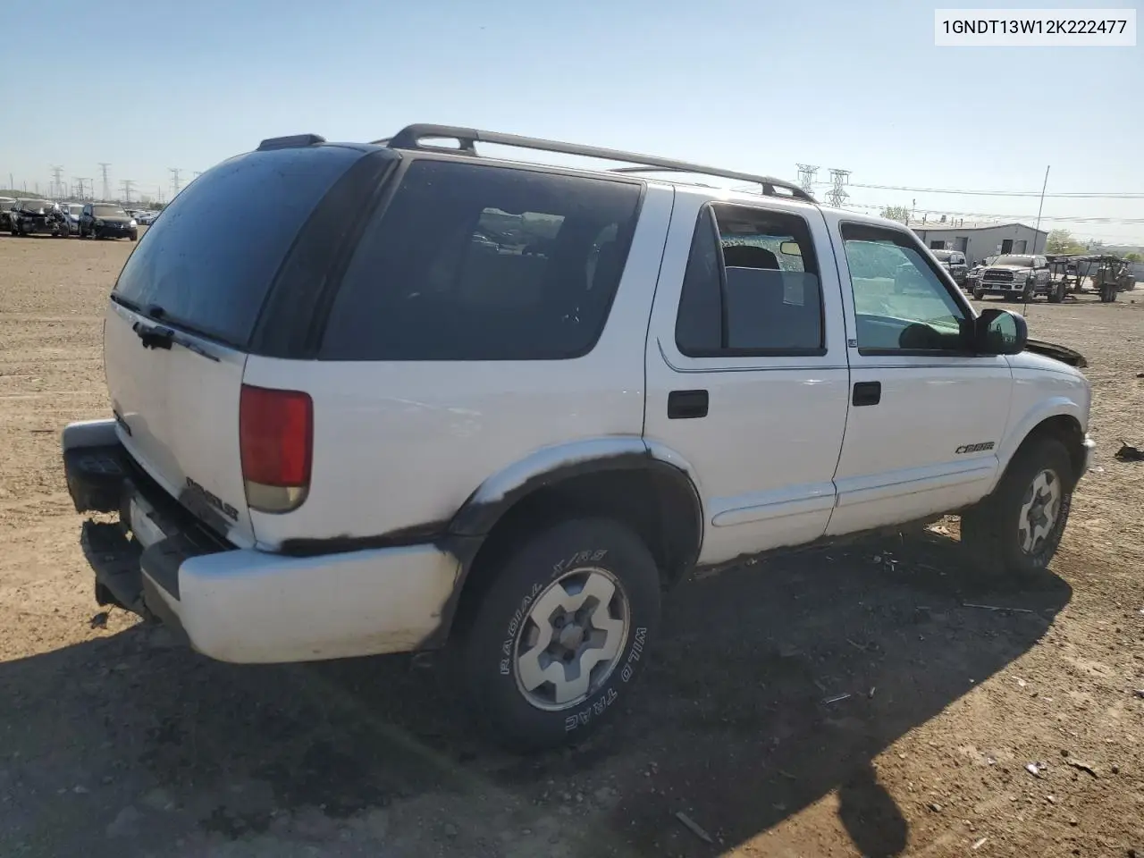 2002 Chevrolet Blazer VIN: 1GNDT13W12K222477 Lot: 56158525