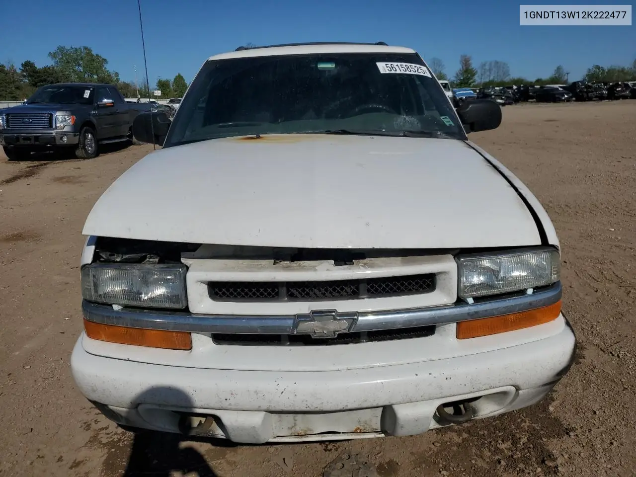 2002 Chevrolet Blazer VIN: 1GNDT13W12K222477 Lot: 56158525