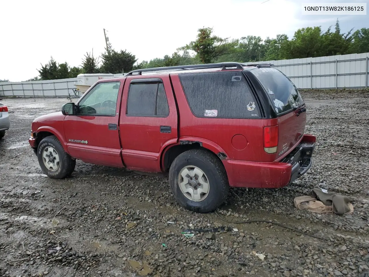 2002 Chevrolet Blazer VIN: 1GNDT13W82K186125 Lot: 63193235