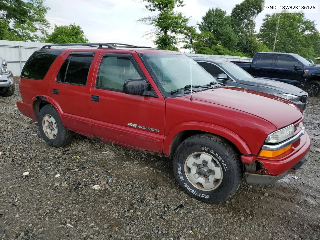 2002 Chevrolet Blazer VIN: 1GNDT13W82K186125 Lot: 63193235
