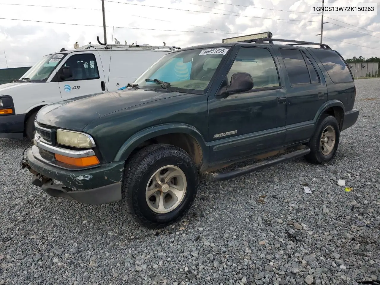 2002 Chevrolet Blazer VIN: 1GNCS13W72K150263 Lot: 66051005