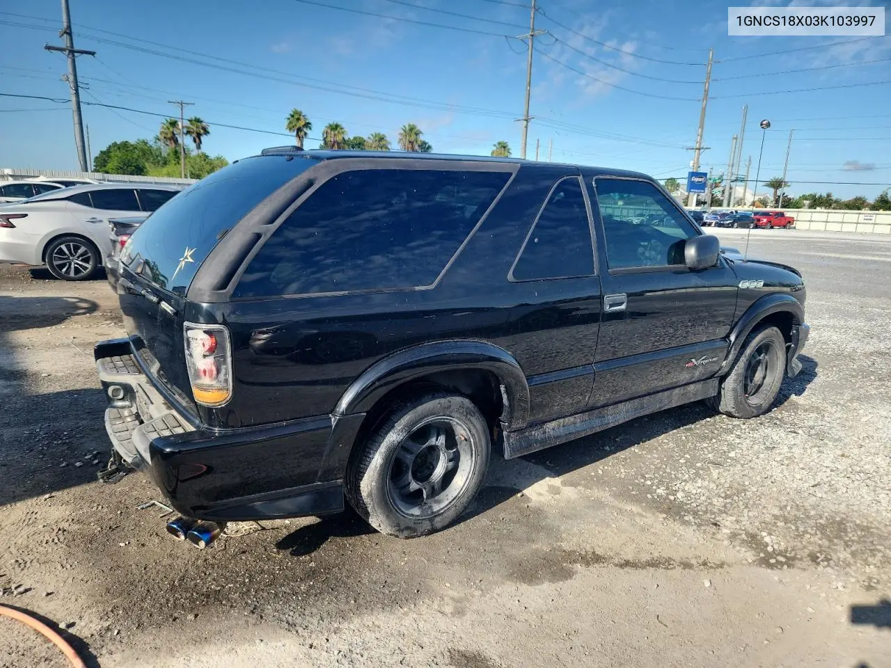 2003 Chevrolet Blazer VIN: 1GNCS18X03K103997 Lot: 61855725
