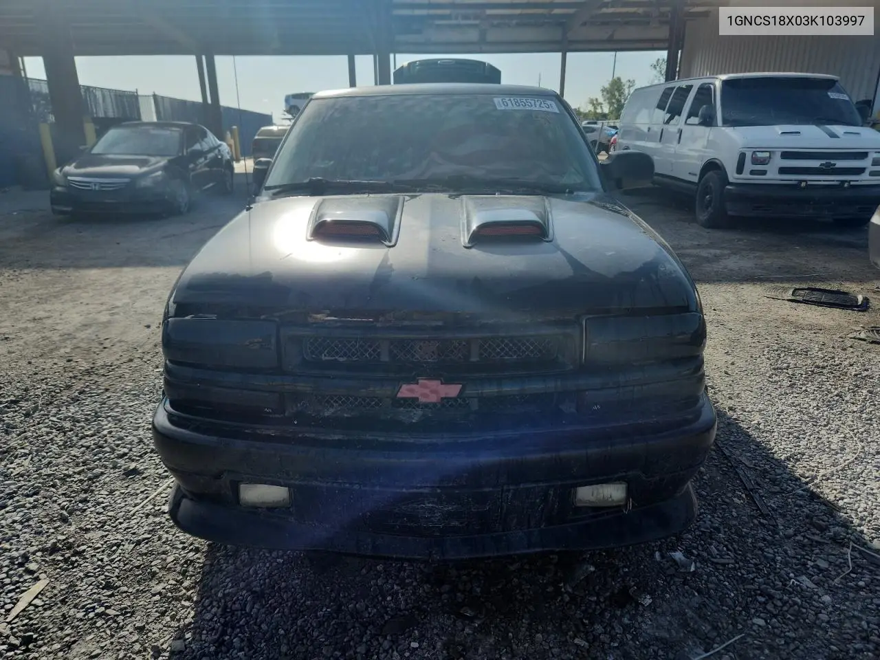 2003 Chevrolet Blazer VIN: 1GNCS18X03K103997 Lot: 61855725