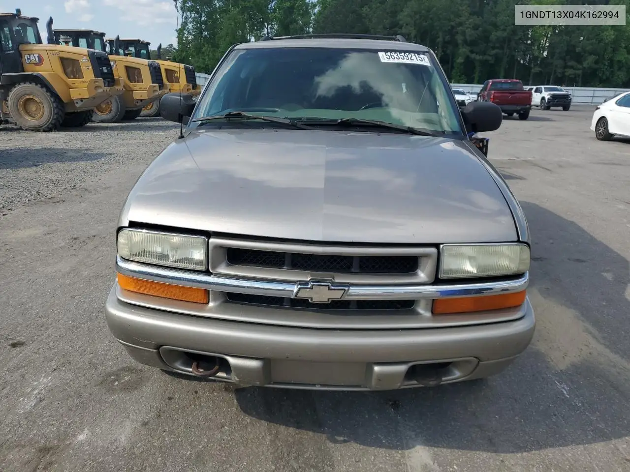 2004 Chevrolet Blazer VIN: 1GNDT13X04K162994 Lot: 56359215