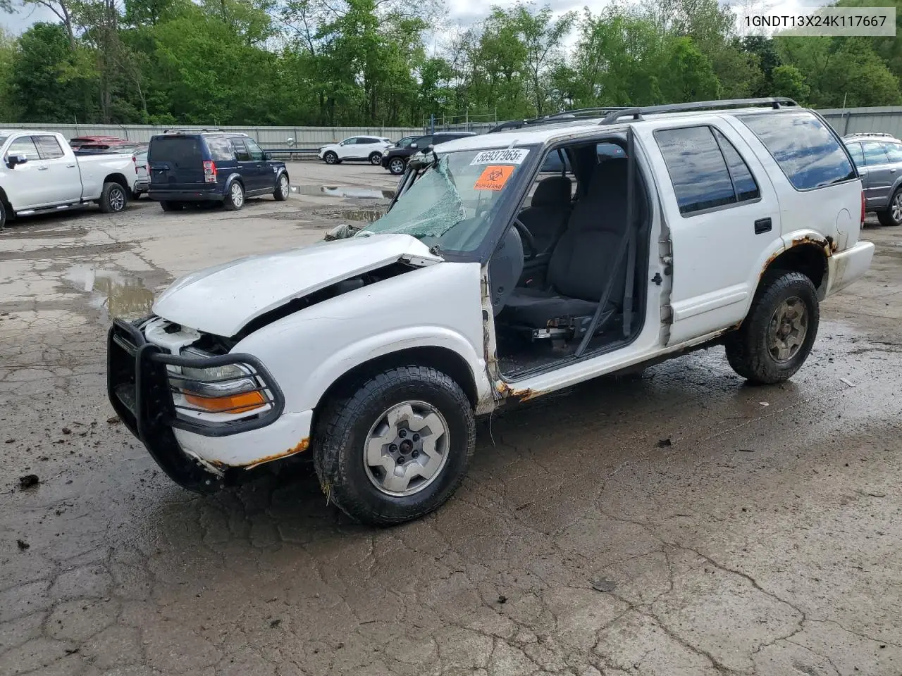 2004 Chevrolet Blazer VIN: 1GNDT13X24K117667 Lot: 56937965